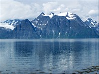 вид на горы Lyngen